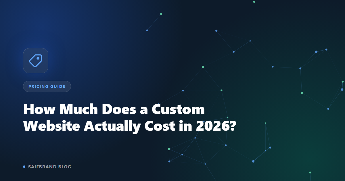 How Much Does a Custom Website Actually Cost in 2026?