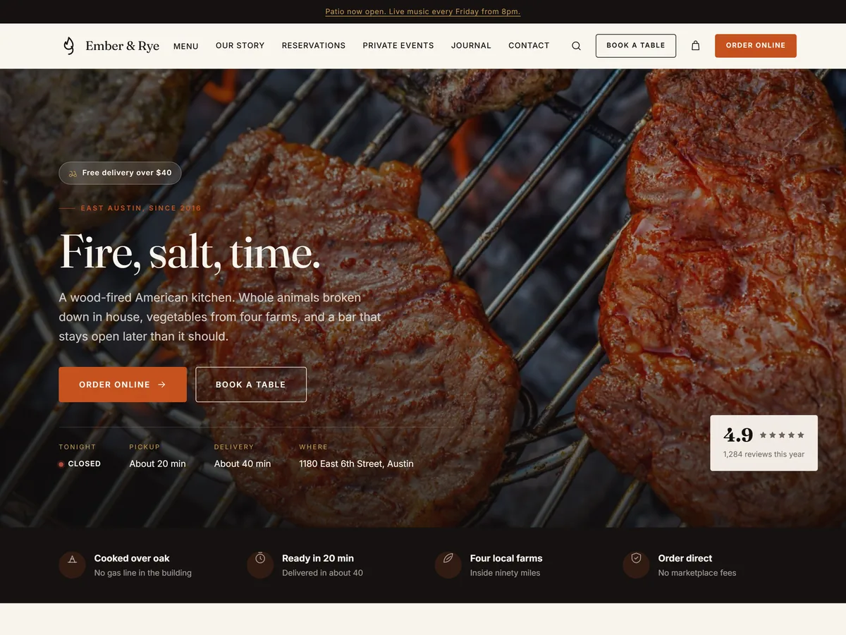 Self-hosted Laravel restaurant ordering platform with delivery and payment integrations
